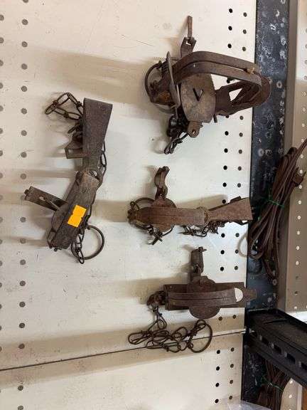 vintage coil spring animal trap image