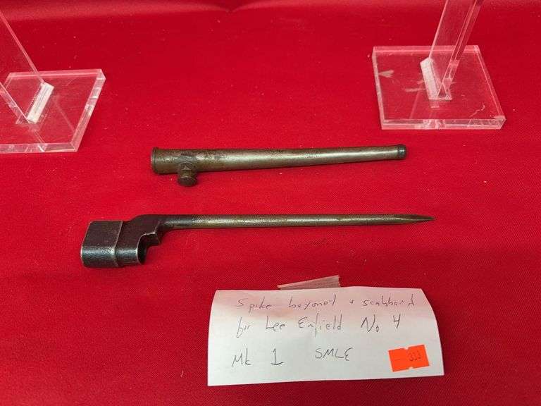 Spike Bayonet + Scabbard for Lee Enfield No4 MK1 SMLE image