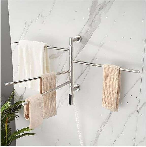 $189 Swivel Heated Towel Rack, Towel Warmers for Bathroom Wa image