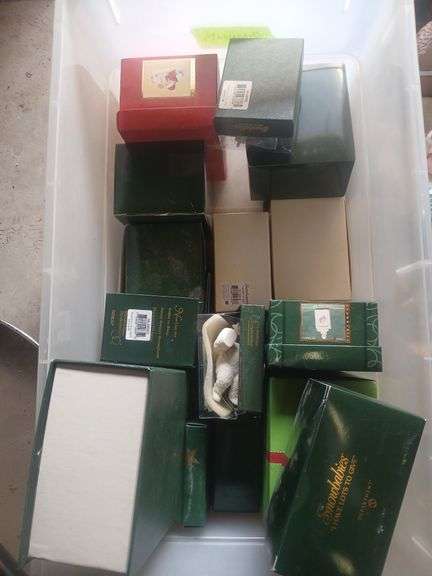 Bin of snowbabies ornaments image
