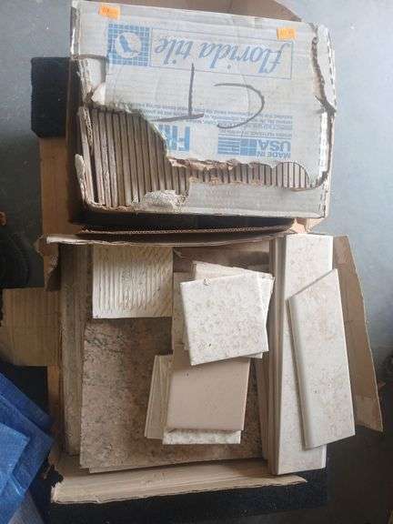 2 boxes of white tile image