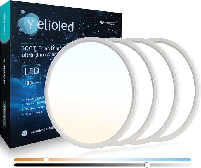 15.7 Inch Dimmable LED Flush Mount Ceiling Light   3200LM & image