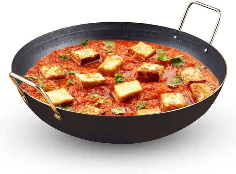 Pre-Seasoned Iron Kadai with Strong Handles | Large, 31 cm/1 image