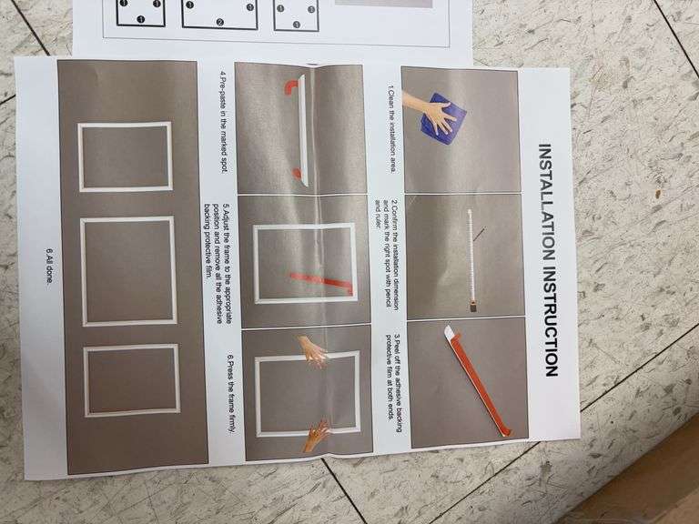 Self adhesive Wall molding, trim kit white image