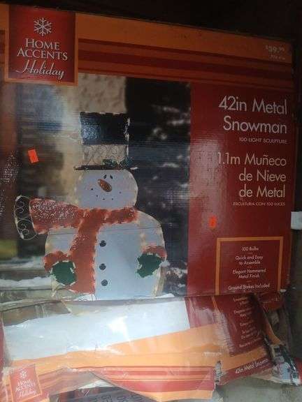 42 in metal snowman image