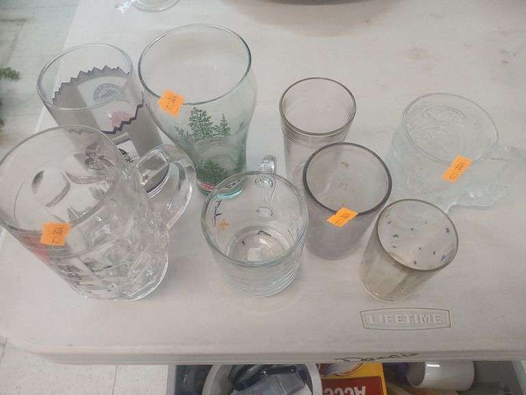 Lot of glass cups image