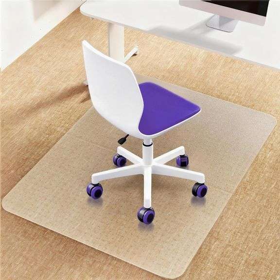 Office Chair Mat for Carpet: 36" x 48" Plastic Heavy Duty Co image