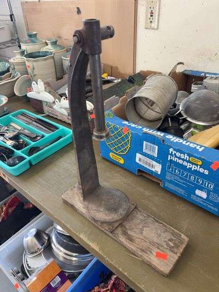 Vintage cast iron bottle capper image