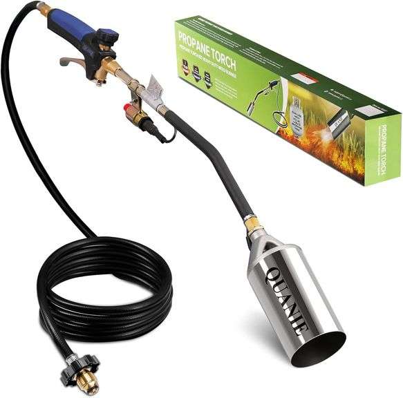 Propane Torch Burner Weed Torch High Output with 10FT Hose,H image