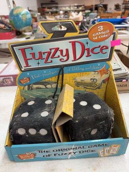 Banner, plate and fuzzy dice image