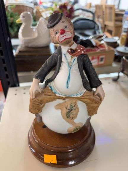 Albert E. Price Hobo Clown on World Porcelain Music Box image