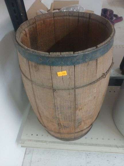 Vintage wood barrel image