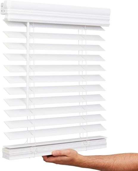 Lotus & Windoware Cordless, 2 Inch Faux Wood Blind, 34" Wide image
