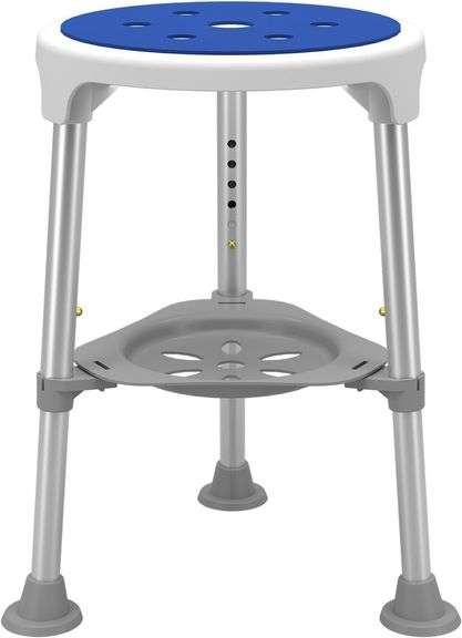 Hercules Series Aluminum Bath and Shower Chair with Adjustab image