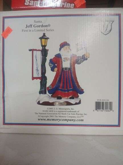 Jeff Gordan Santa decoration image