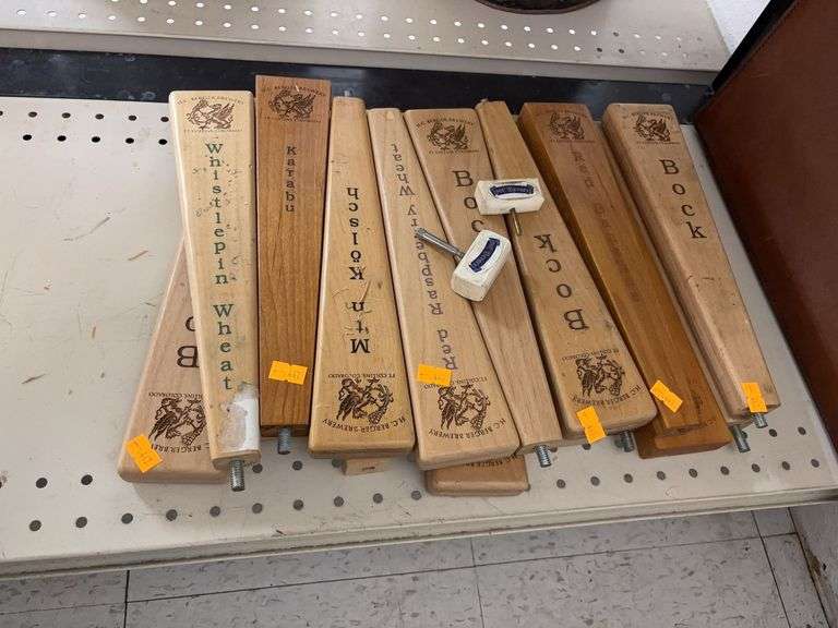 Beer tap handles image