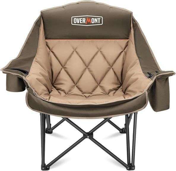 Overmont Oversized XL Camping Chair for Adults - 400lbs Supp image