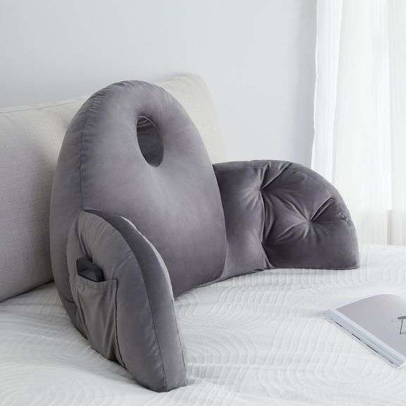 Reading Pillow for Bed Adult with Storage   Backrest Pillow image