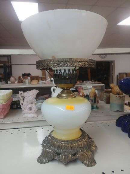 Vintage oil lamp image