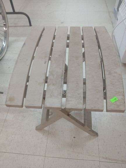 Plastic folding table image