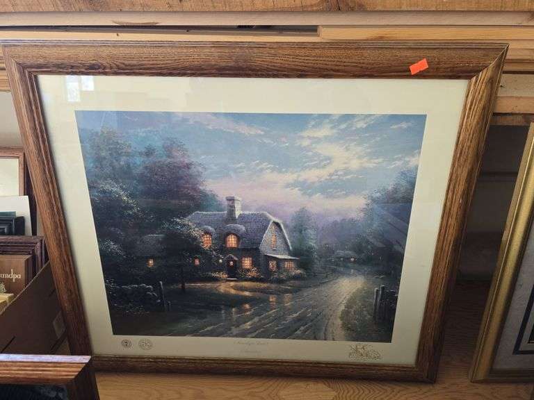 Thomas Kinkade "Moonlight Lane" image