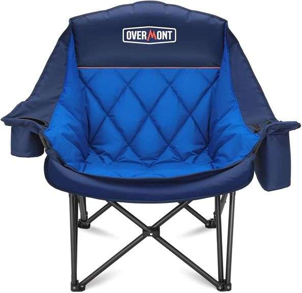 Overmont Oversized XL Camping Chair for Adults - 400lbs Supp image