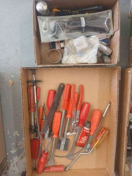 2 Boxes of miscellaneous tools. image