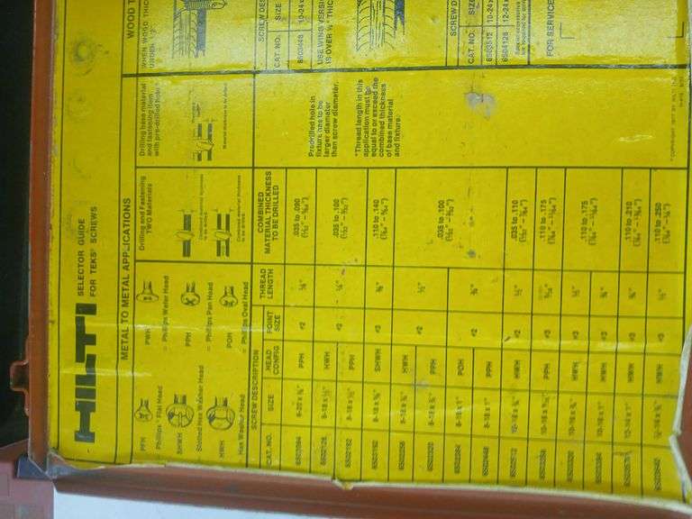 Hilti screw box organizer image