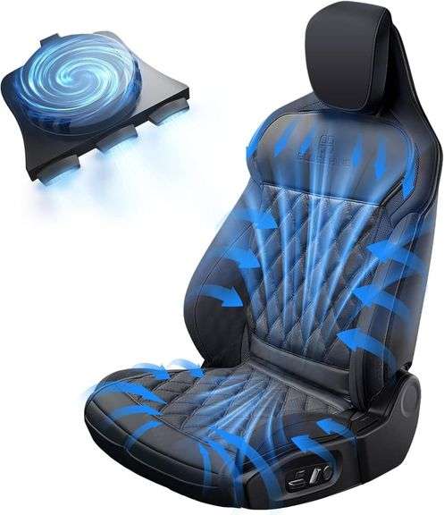 Air Suction Cooling Car Seat Cover Front Seat, 12V Circulati image