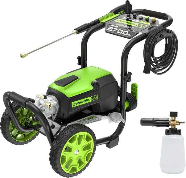 $450 Greenworks 2700 PSI Pressure Washer (2.3 GPM Max) with image