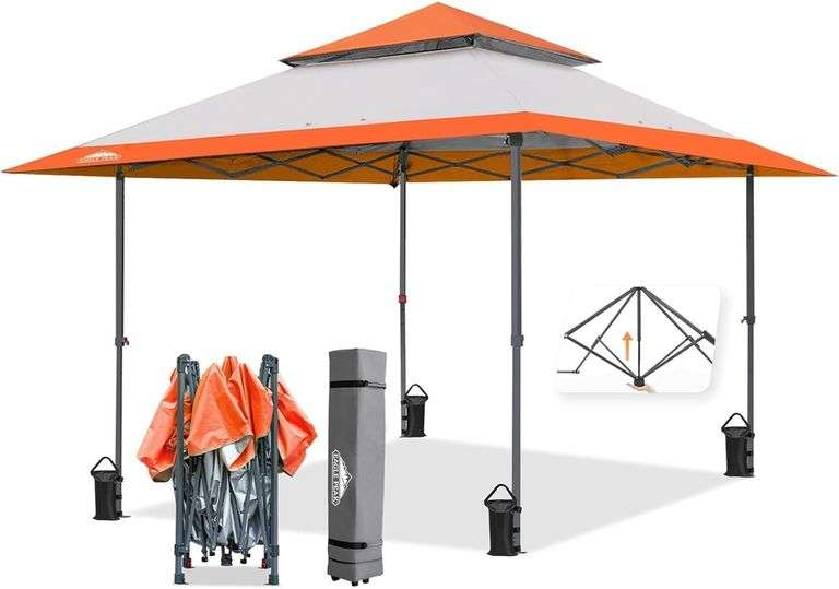 $187 EAGLE PEAK 13x13 Straight Leg Pop Up Canopy Tent Instan image