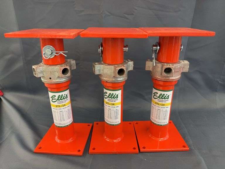 New in Box set of 3 Ellis manufacturing STL-14 Light Duty Lifting Shore image