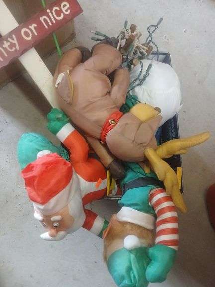 Box of Christmas stuffed animals image