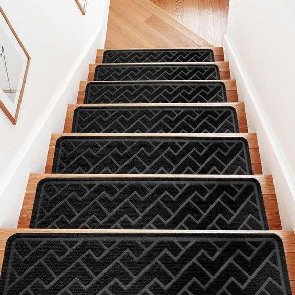 15 Pack 8 "X 30" Non Slip Stair Treads for Wooden Steps, Car image
