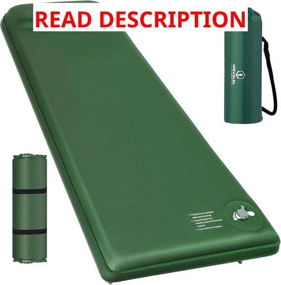 Memory Sleeping Pad, 3.1" Ultra-Thick Foam Sleeping Mats for image