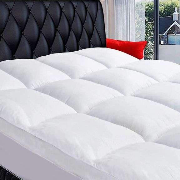 COONP Queen Mattress Topper, Extra Thick Pillowtop, Cooling image