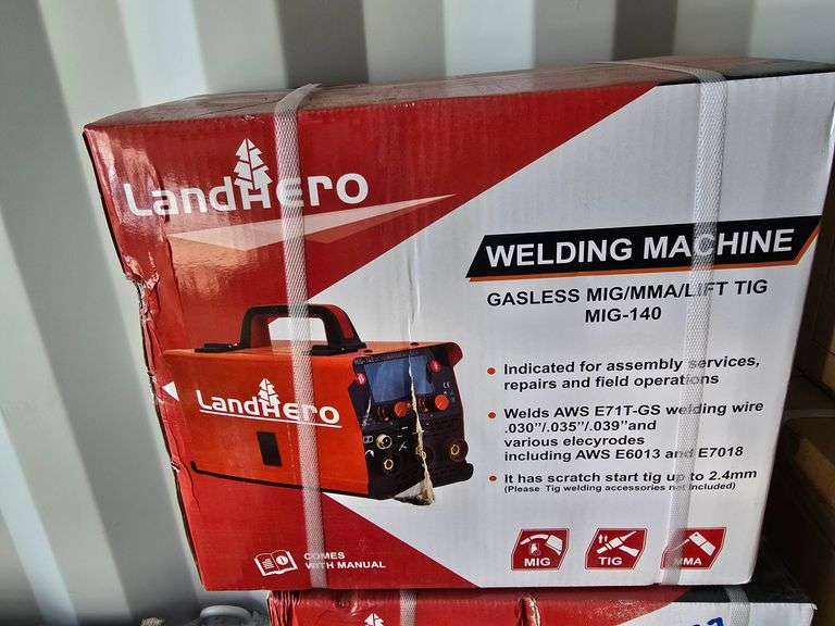 Land Hero Gasless MIG-140 Welding Machine (NEW IN BOX) image