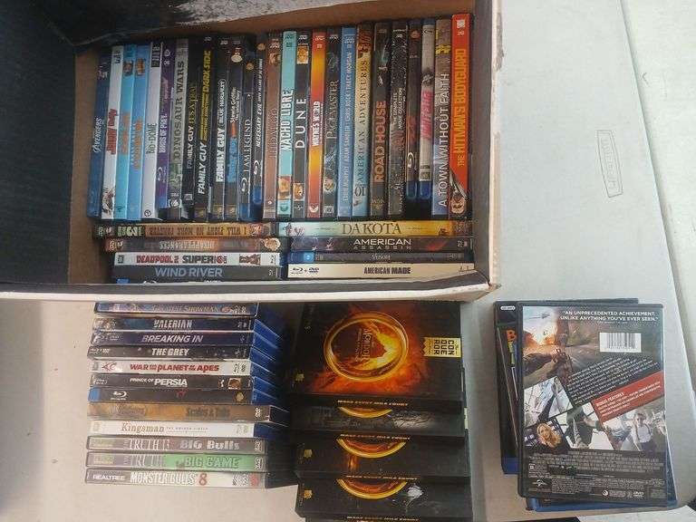 Box of dvds image