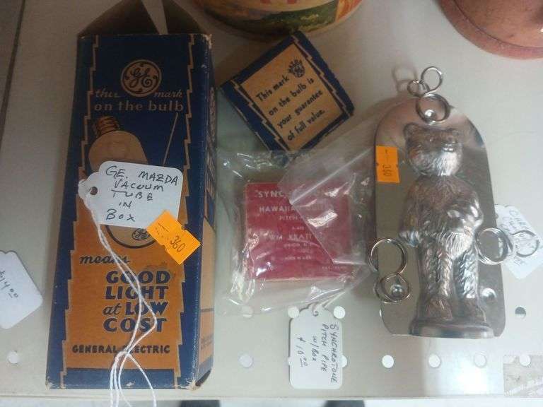 Vintage Candy mold /synchrotone pitch pipe/Mazda tube light image