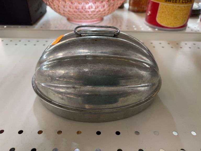 vintage steamed pudding mold image