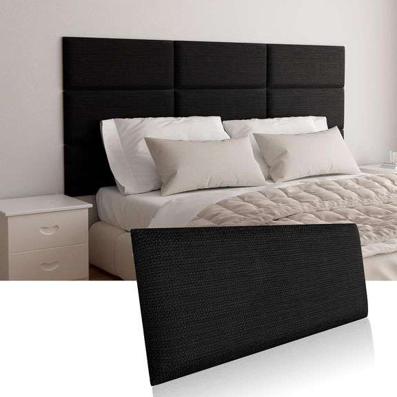 Upholstered Wall Mounted Headboard, Acoustic Panel, Peel & S image