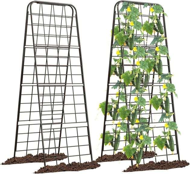 Heavy Duty 50"x17" Adjustable A-Frame Trellis for Climbing P image