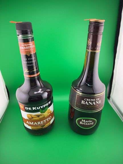 Collection of bottled alcohol image