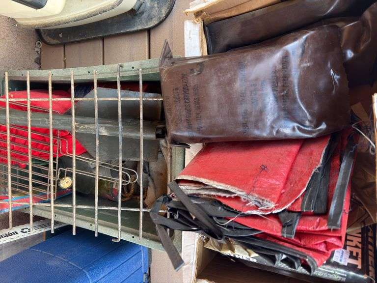 All weather blankets, MRE’s, shovel, gloves, steaks image