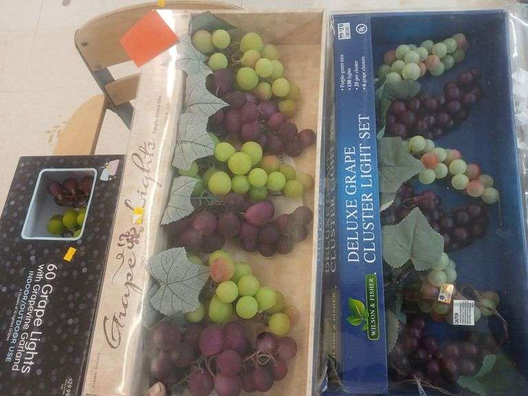 3 boxes of grapevine lights. image