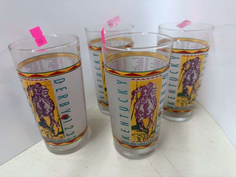 Kentucky derby 123, 1997 commemorative glasses image