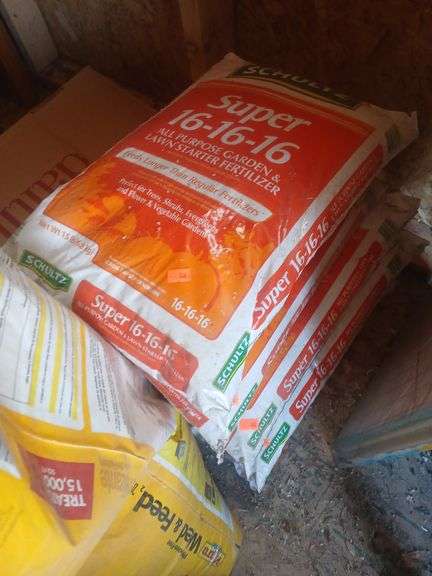 8 bags of fertilizer. image