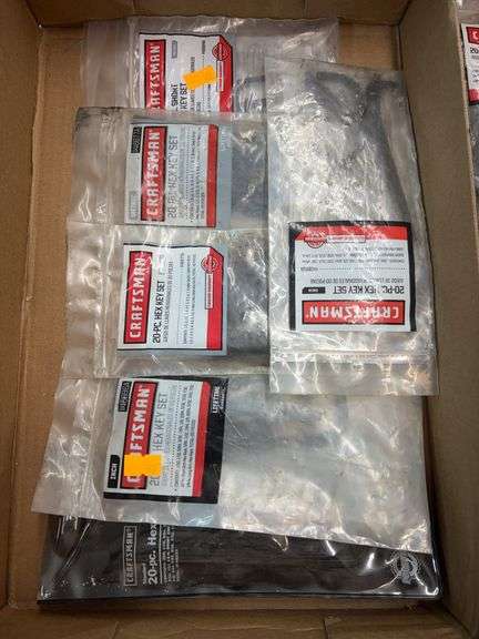 Flat of hex keys image