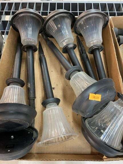 Lot of 7 solar lights image