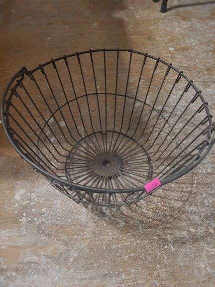 1 metal and 1 wooden basket image